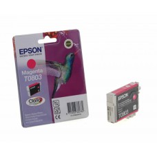 Картридж струйный Epson T0803 красный